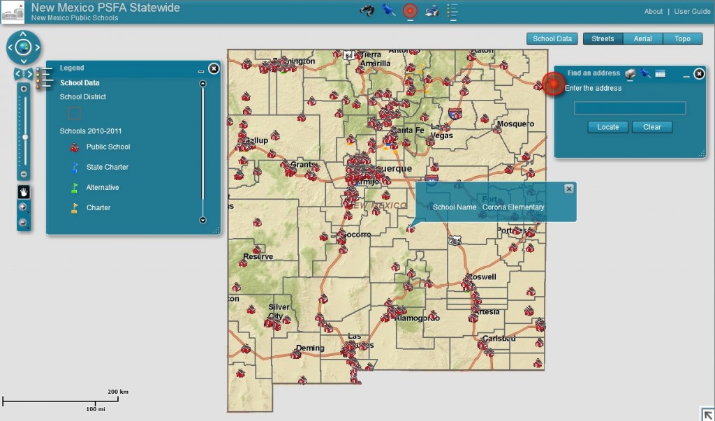 New Mexico Public School Facilities Authority Webmap Earth Data